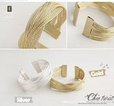 Knitted Twisted metal Bracelets & Bangles For Women