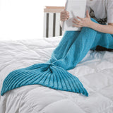 Hot Mermaid Tail Blanket Handmade Knitted