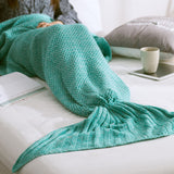Hot Mermaid Tail Blanket Handmade Knitted