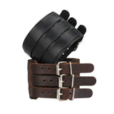 leather bracelet men Wide Bracelets Rock Punk Men