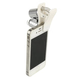 60X Universal Mobile Phone Mini Portable Clip LED Microscope Magnifier