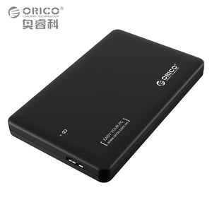 HDD Enclosure, Sata to USB 3.0 HDD Case Tool Free  7mm/9.5mm 2.5 inch HDD and SSD Up to 2TB Supported