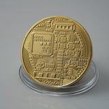 Gold Plated Bitcoin Coin