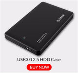 HDD Enclosure, Sata to USB 3.0 HDD Case Tool Free  7mm/9.5mm 2.5 inch HDD and SSD Up to 2TB Supported