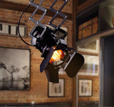 Industrial Loft Black Stretch Ceiling Lamps Iron  Commercial Decoration Bar