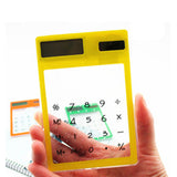 LCD 8 Digit Touch Screen Ultra slim Transparent Solar Calculator