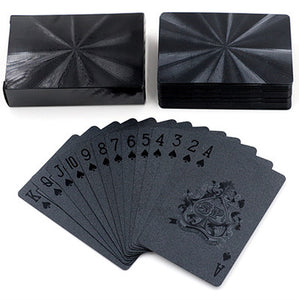Limited Edition Waterproof Black Plastic Playing Cards Collection