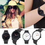 Fashion Women Crystal Stainless Steel Analog Quartz Wrist Watch Bracelet