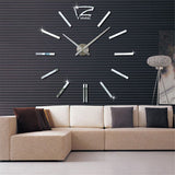 Fashionable Large Size 3D Wall Clock DIY Sticker