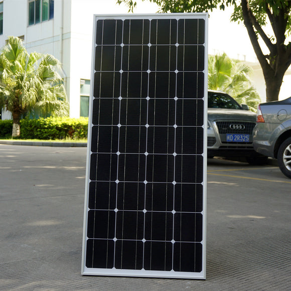 100W Monocrystalline Solar Panel  for 12V Battery RV Boat , Car, Home Solar Power