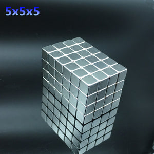 50pcs Neodymium magnet 5x5x5