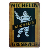 Tire  Metal Sign Wall Poster Vintage Sticker Garage Decor for Pub bar Retro Mural Iron Plaque Painting